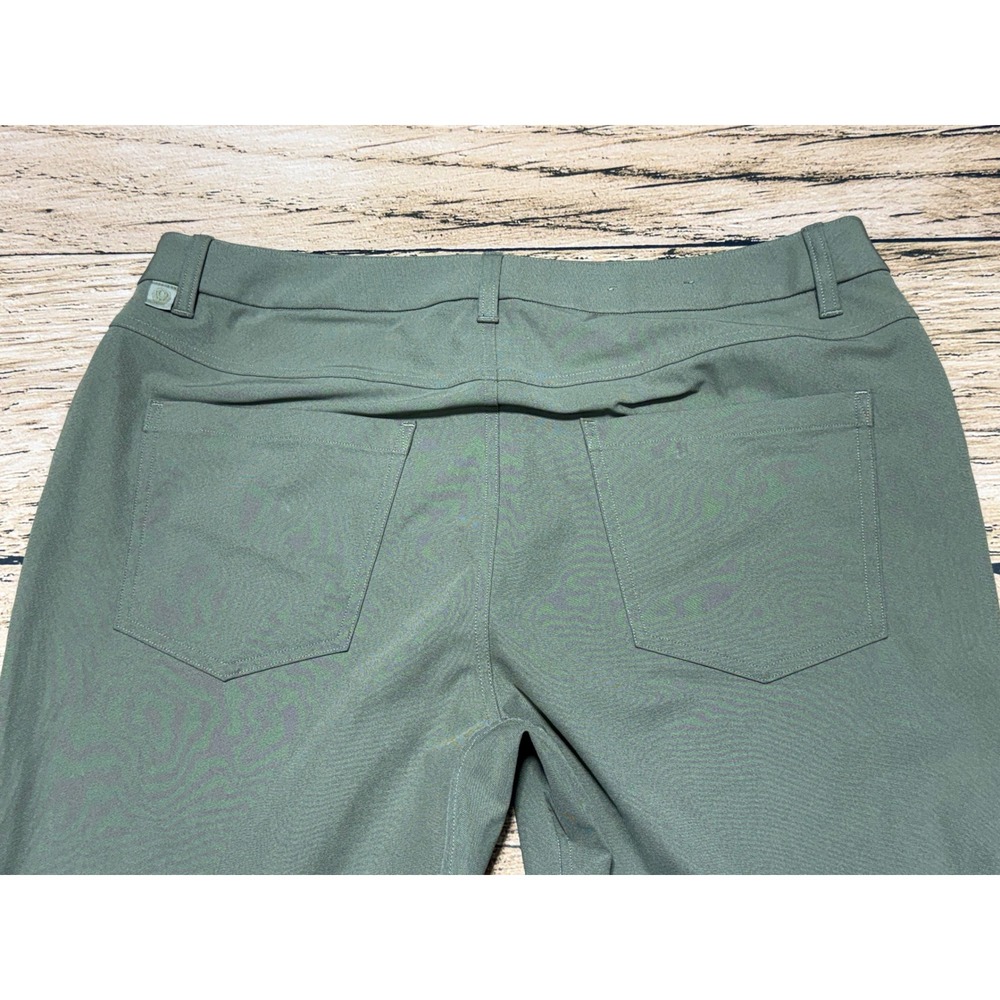 Lululemon Commission Classic-Fit Pant Mens 34 Green Golf Trousers LM5A01S